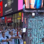 International Yoga Day Dawns On Times Square With People Reflecting Universality With All Nations And Ethnicities