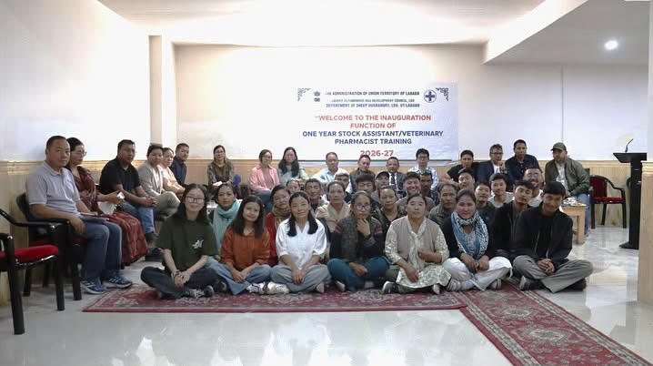 Stock Assistant and Veterinary Pharmacist Training Course for Academic Session 2026–27 Begins at Stock Assistant Training Institute, Leh