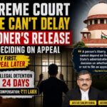 Supreme Court: State Cannot Delay Prisoner’s Release While Deciding on Appeal, Awards ₹11 Lakh Compensation