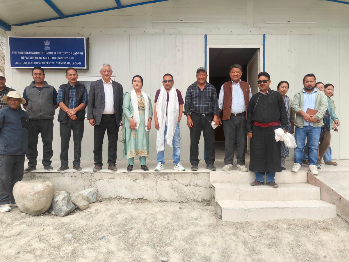 Director, Sheep Husbandry Department, UT Ladakh Visits Khaltsi; Attends National Livestock Mission Awareness Camp at Temisgam