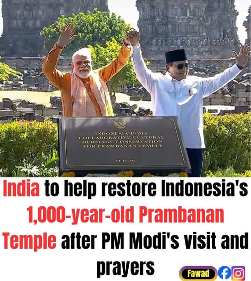 India and Indonesia have agreed to jointly restore the ancient Prambanan Temple, one of the world's most important Hindu heritage sites.