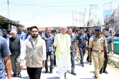 PanthaChowk: LG Manoj Sinha Today, Visited Pantha Chowk Yatri Niwas and Yatra Transit Camp in Srinagar to review the arrangements made for the Shri Amarnath Ji Yatra pilgrims.