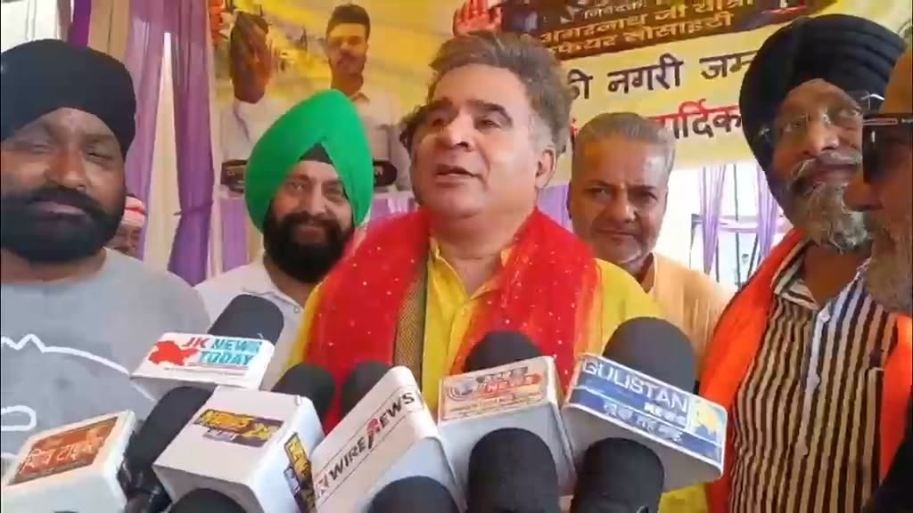 Ravinder Raina Inaugurates Langar Sewa at Tawi River Front for Shri Amarnath Ji Yatra Pilgrims