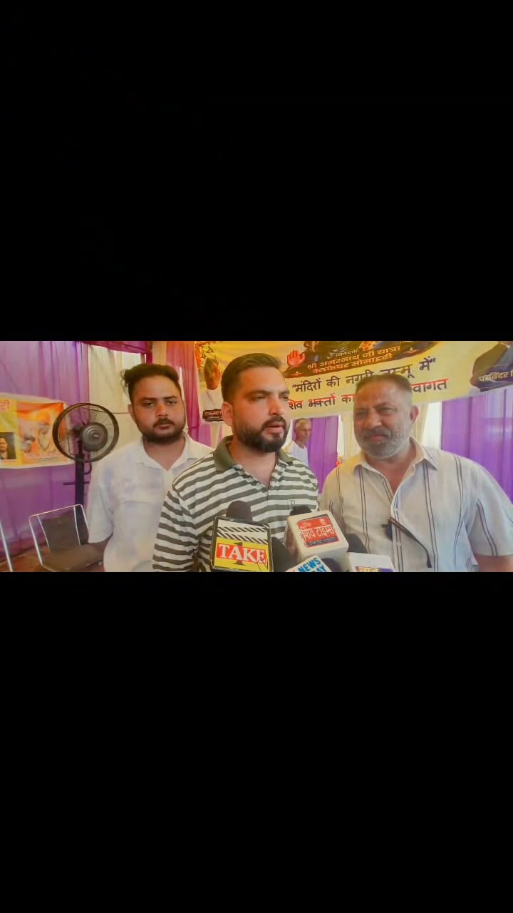 Avinash Choudhary, Chairman, Border Welfare Organization, speaking on the occasion of the Amarnath Ji Langar Seva today, celebrating the values of Seva, Faith, and Humanity.
