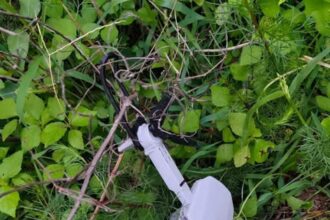 Flash.... Drone recovered from field in Samba : Sent for Forensic Examination