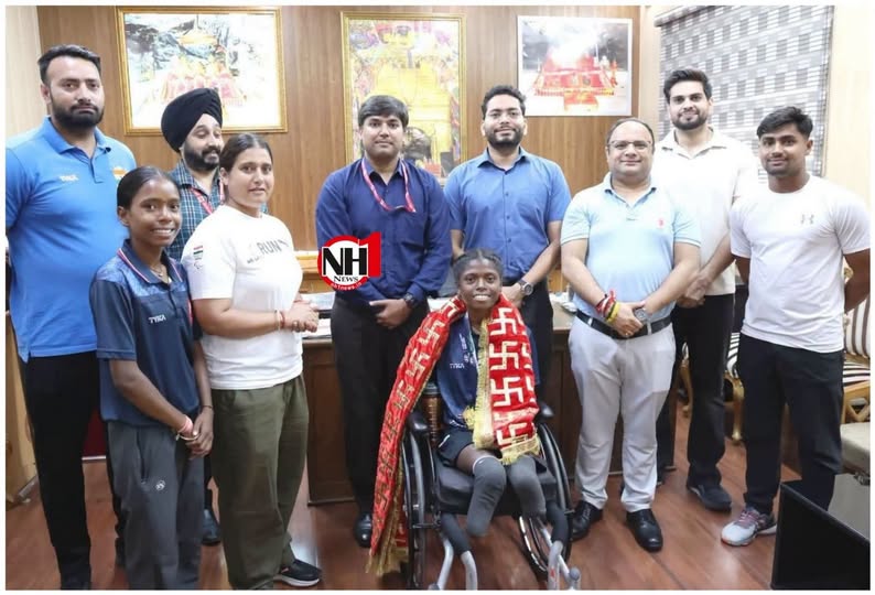 SMVDSB felicitates Para Archer Payal Nag on Securing Bronze at World Archery Para Series held at Nova Mesto, Czech Republic.