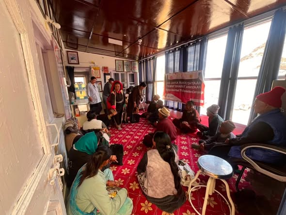 Health Department Sham Conducts Intensified TB Screening Camp at Yangthang Village.