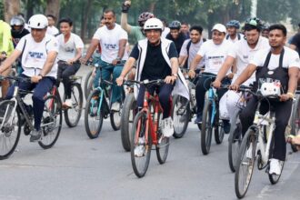 Mansukh Mandaviya Leads Nationwide 80th Edition Of Fit India Sundays On Cycle, Calls For One Hour Of Daily Fitness