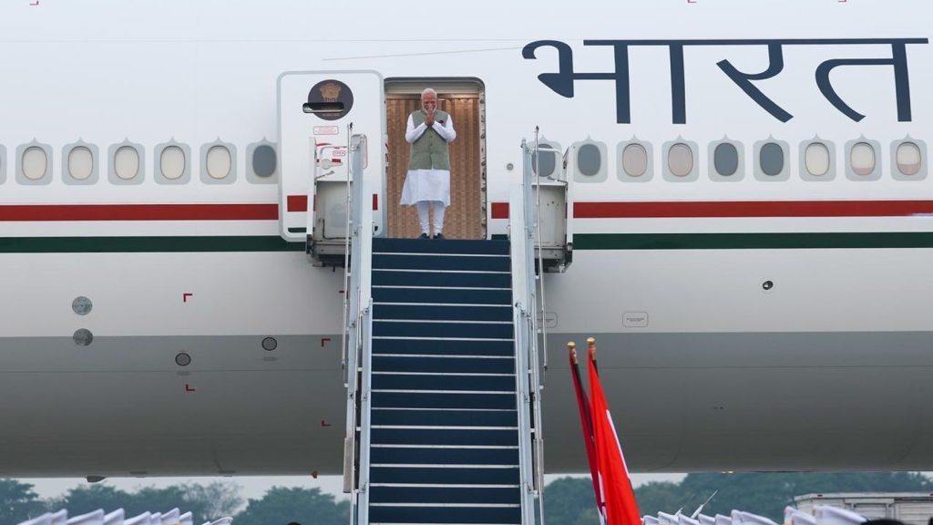 PM Modi Arrives In Indonesia, Received By President Prabowo Subianto At Jakarta Airport