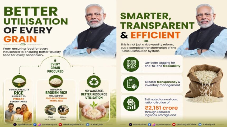 Government Approves Supply Of Better-Quality Rice Under PMGKAY; Over 80 Crore Beneficiaries To Benefit