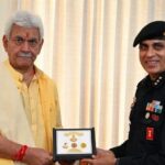 Major General Mukesh Bhanwala, Inspector General (Operations) of the National Security Guard, called on Lieutenant Governor Manoj Sinha .