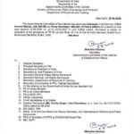 The ACC has approved a one-year extension in service for Govind Mohan, IAS (SK:89) as Home Secretary, Ministry of Home Affairs, beyond 22.08.2026 up to 22.08.2027 (or until further orders, whichever is earlier).