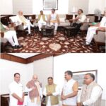 BJP J&K Leadership Meet Amit Shah, J.P. Nadda in New Delhi
