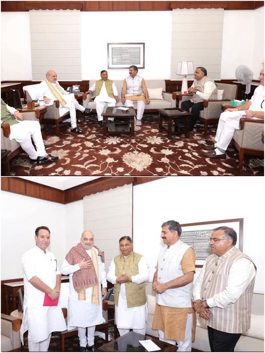 BJP J&K Leadership Meet Amit Shah, J.P. Nadda in New Delhi