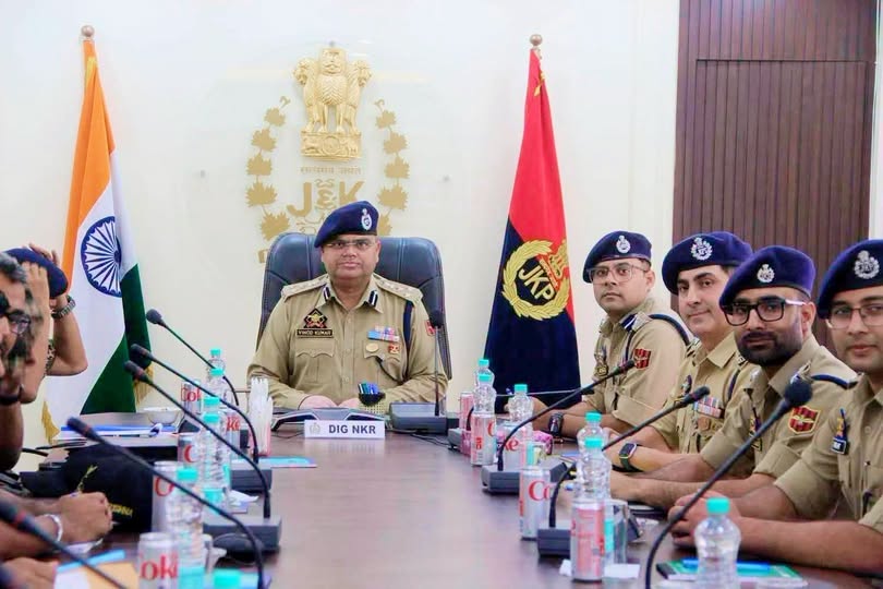 DIG NKR Baramulla reviews Independence Day preparations and security arrangements in Handwara ahead of August 15.