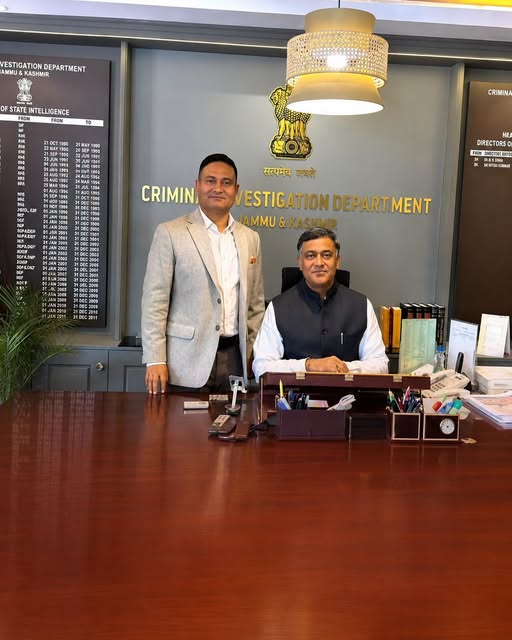 M.K. Sinha Takes Over as ADG CID J&K; Nitish Kumar Posted as ADG Armed