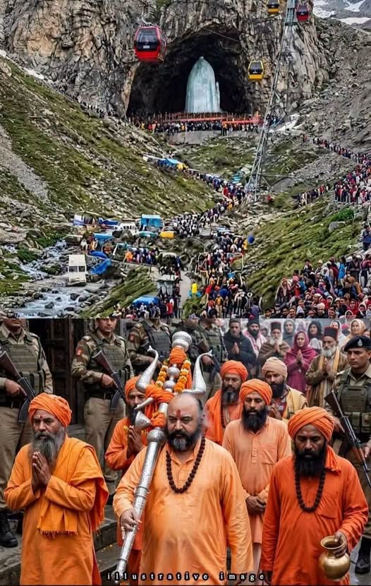 #Chhari Mubarak Begins Sacred Journey From Srinagar To #Amarnath Cave To Reach Shrine On Raksha Bandhan