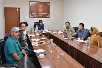 DC Nubra Reviews Progress of Agriculture and Horticulture Departments