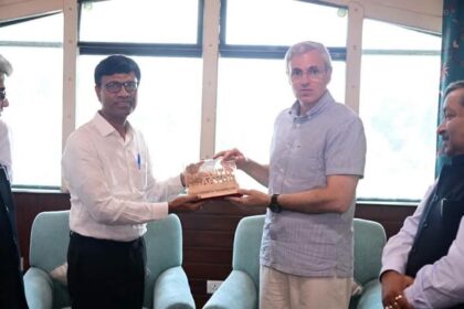 Dr. M. Srinivas, Member, NITI Aayog, called on Chief Minister Omar Abdullah at the Civil Secretariat, Srinagar.