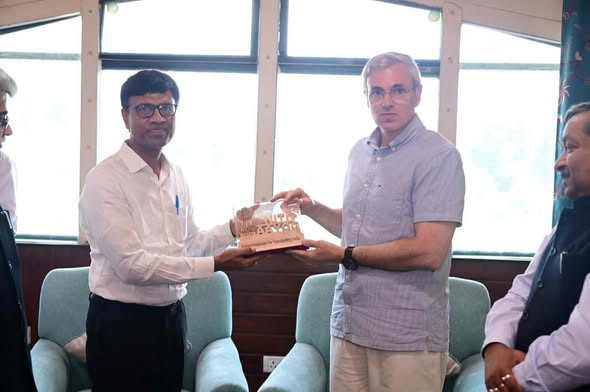 Dr. M. Srinivas, Member, NITI Aayog, called on Chief Minister Omar Abdullah at the Civil Secretariat, Srinagar.