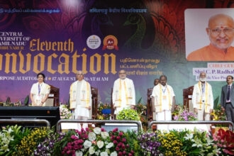 V-P Radha krishnan Calls For Lifelong Learning, Innovation, Social Responsibility At Central University Of Tamil Nadu Convocation 