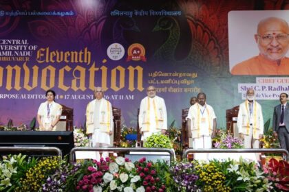 V-P Radha krishnan Calls For Lifelong Learning, Innovation, Social Responsibility At Central University Of Tamil Nadu Convocation 