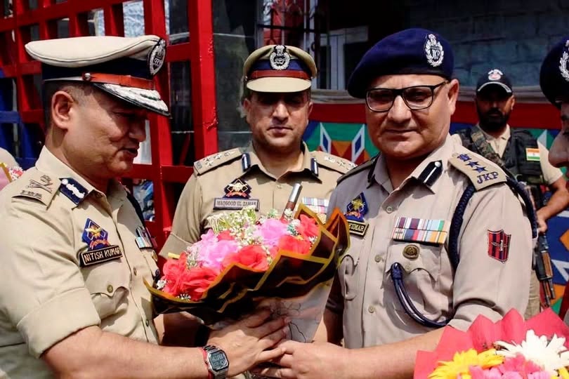 Nitish Kumar (IPS ) assumes charge as ADGP Armed Police, J&K, taking over the key post with a focus on strengthening policing, security and operational preparedness across the Union Territory.