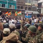 Police stop BJP workers from moving towards civil Secretariat in Srinagar