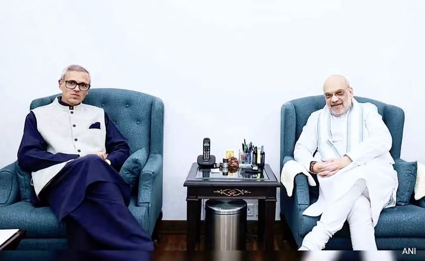 OmarAbdullah Meets HM Amit Shah Over Statehood & Reservation Issues.