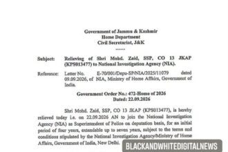 SSP Mohd Zaid relieved to join NIA ...