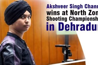 14-Year-Old Akshveer Singh Channa Shines at North Zone Shooting Championship
