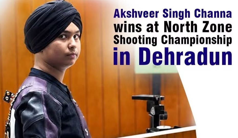 14-Year-Old Akshveer Singh Channa Shines at North Zone Shooting Championship