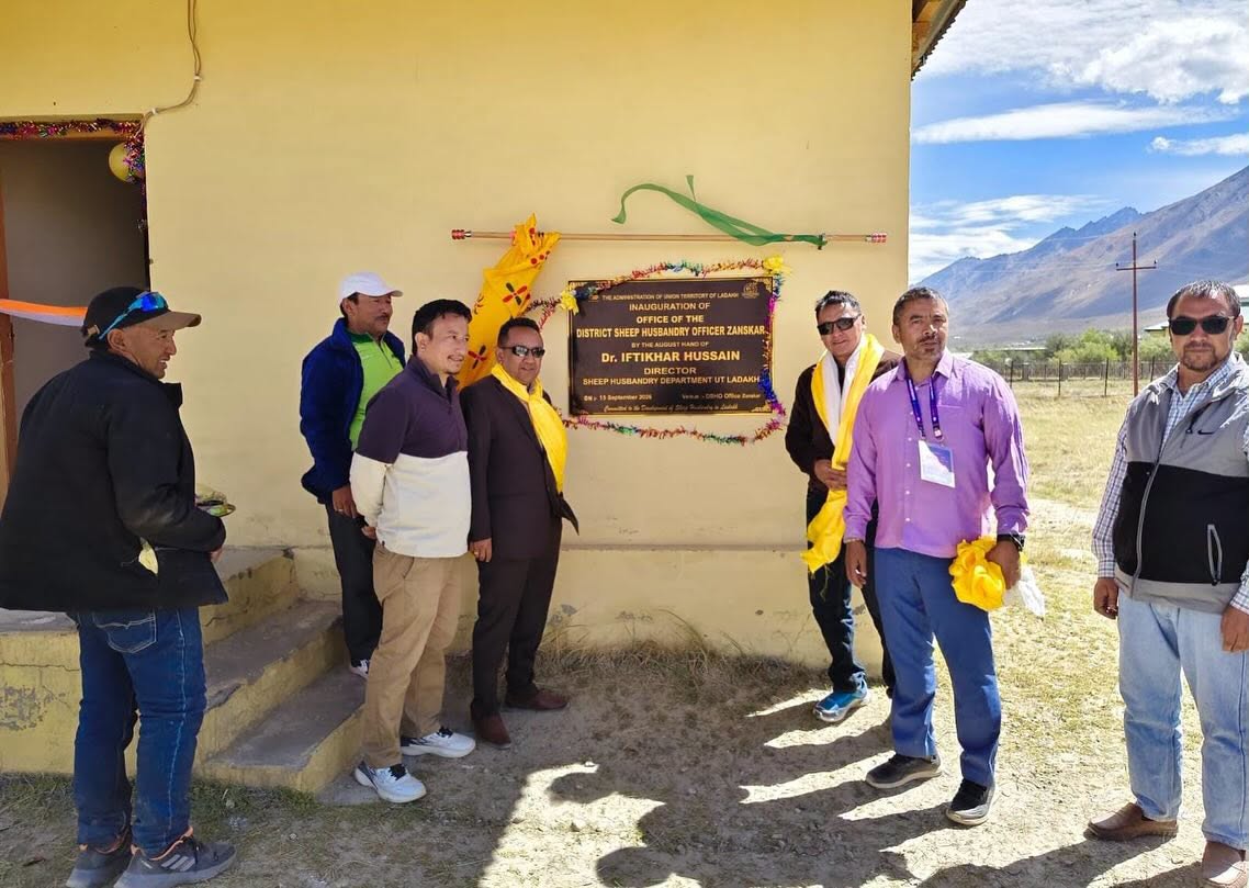 Director Sheep Husbandry Department UT Ladakh Visits Zanskar