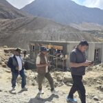On the second day of his field visit, Dr. Iftikhar Hussain, Director, Sheep Husbandry Department, UT Ladakh, accompanied by Dr. Tundup Namgyal, DSHO Leh, visited the Para Veterinary Centre at Skargyam, Highland Pasture at Rangdum, Para Veterinary Centre at Tangole, and Kumbathang Farm.