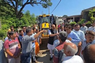 Foundation stone laid by Hon’ble MLA Surjit Singh Slathia for various development works in Samba Town, marking the projects worth an estimated cost is 3 crore.
