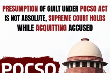 The Supreme Court has held that the presumption of guilt under the POCSO Act is not absolute and does not relieve the prosecution of its obligation to establish the foundational facts necessary to prove the offence.