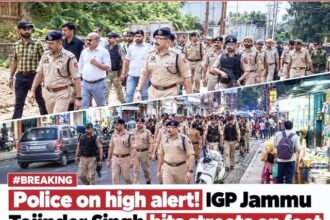 “No compromise on security.” IGP Tejinder Singh (IPS)reviews security preparedness on the ground.
