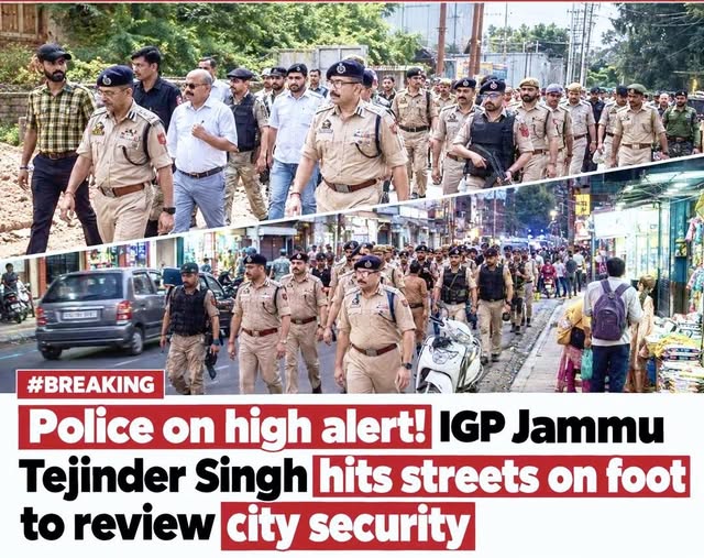 “No compromise on security.” IGP Tejinder Singh (IPS)reviews security preparedness on the ground.