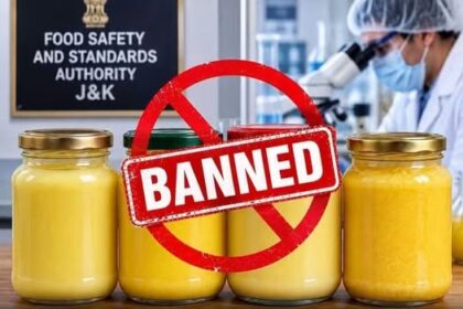 J&K Food Safety Department Bans Sale of 4 Ghee Brands after Lab Tests Found them Unsafe, Sub-Standard and Misbranded.