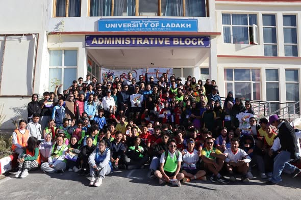 University of Ladakh Hosts UT-Level Red Run 2026: Stride to the Fight Against HIV/AIDS