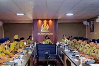 DGP Nalin Prabhat IPS , IG Jammu Tejinder Singh IPS Review Anti-Terror Operations, Security Grid In Rajouri