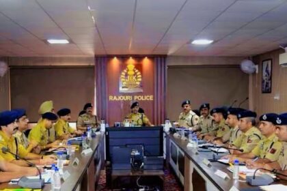 DGP Nalin Prabhat IPS , IG Jammu Tejinder Singh IPS Review Anti-Terror Operations, Security Grid In Rajouri