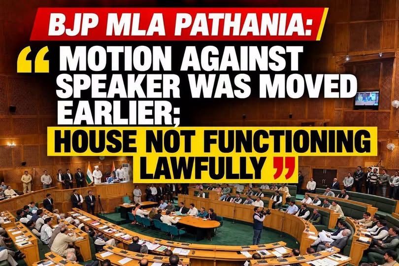 BJP MLA R S Pathania Says Speaker Motion Was Already Moved, Questions Lawful Functioning of House