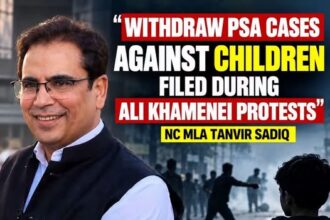 NC MLA Tanvir Sadiq has urged the J&K Government to withdraw PSA cases registered against children in connection with protests following the killing of Ayatollah Ali Khamenei.