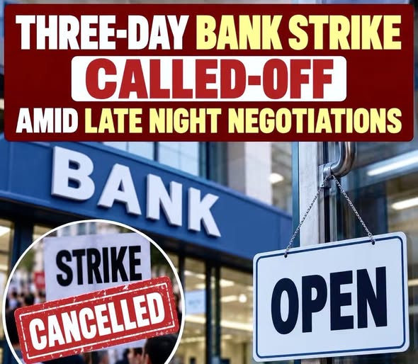 Three-day bank strike called off after late-night negotiations. #BankStrike #BankingNews #JammuKashmir