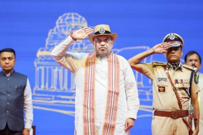 Amit Shah Presents President’s Colour To Goa Police, Lauds Service And Policing Reforms