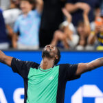 Tennis-Birthday Boy Monfils Beats Vallejo In First Round Of His Last US Open