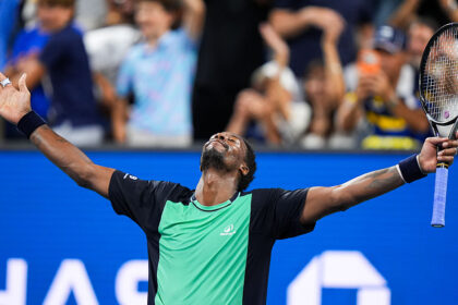Tennis-Birthday Boy Monfils Beats Vallejo In First Round Of His Last US Open