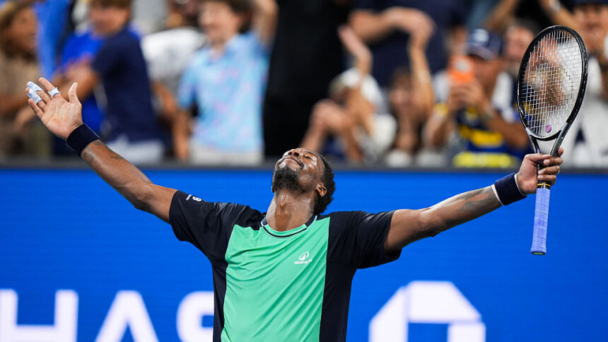Tennis-Birthday Boy Monfils Beats Vallejo In First Round Of His Last US Open