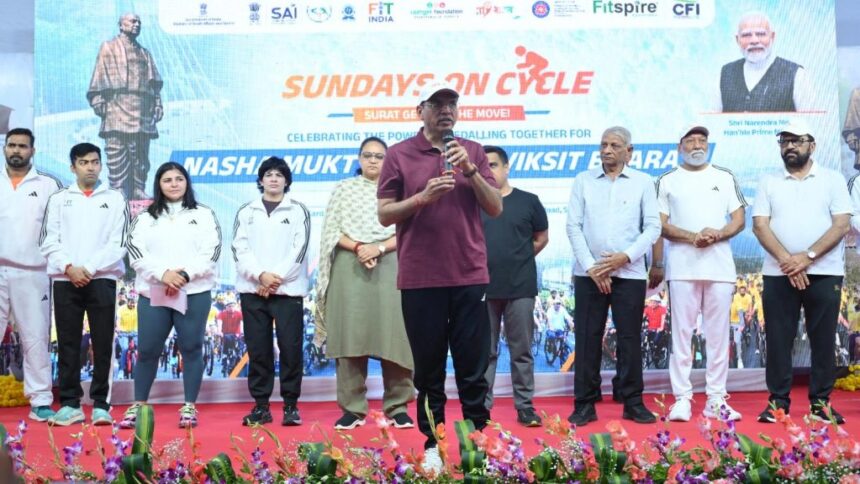 Fit India Sundays On Cycle Promotes Drug-Free Youth Across 25,000 Locations